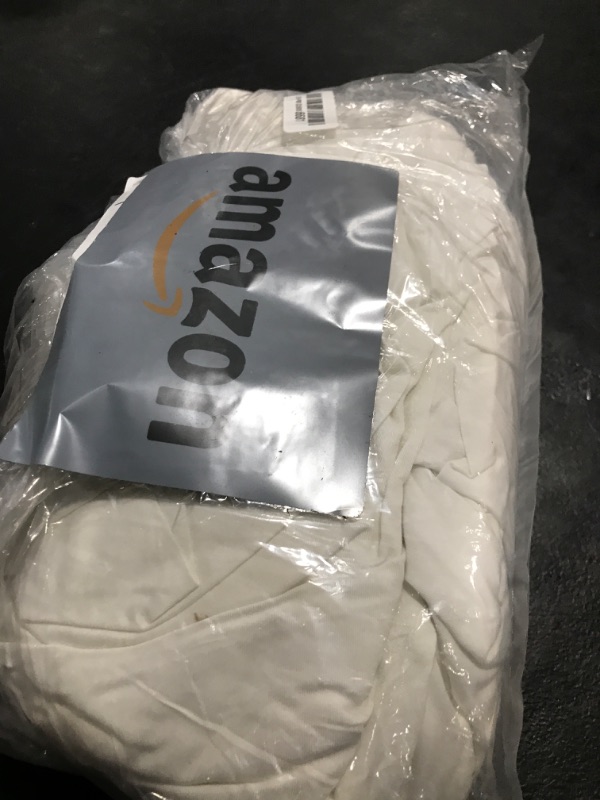 Photo 1 of Viscose from Bamboo Fitted Bottom Sheet Only, Split Top King Size (Flex Head), Deep Pocket, Extremely Soft Sheets, Solid White