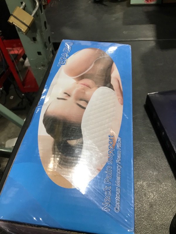 Photo 1 of EPABO Contour Memory Foam Pillow Orthopedic Sleeping Pillows, Ergonomic Cervical Pillow for Neck Pain - for Side Sleepers, Back and Stomach Sleepers, Free Pillowcase Included (Firm & Queen)