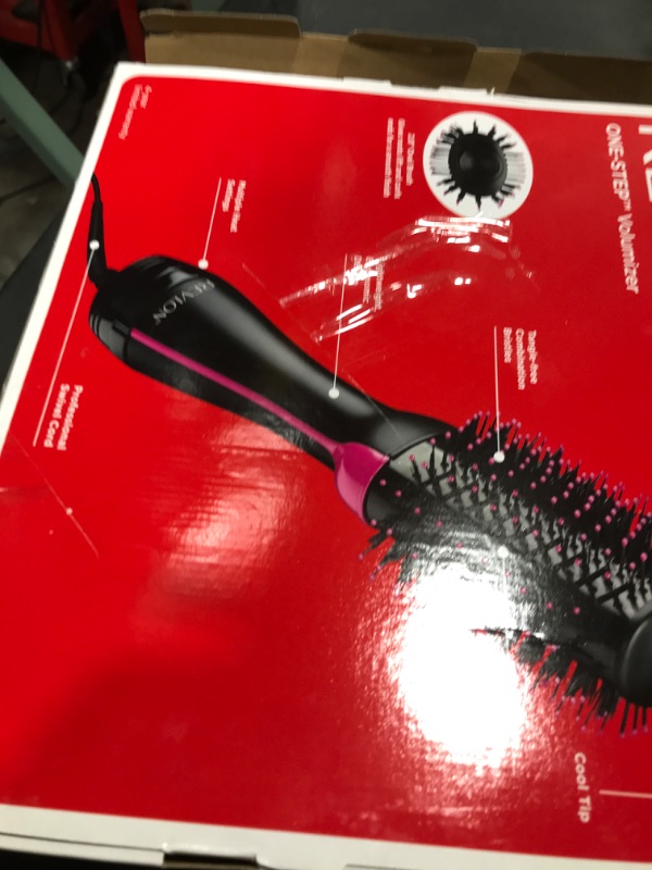Photo 1 of REVLON One-Step Volumizer Hair Dryer and Styler, for Less Frizz, More Shine, and Reduced Heat Damage for Salon Style Round Brush for Blowout, Black (Amazon Exclusive)