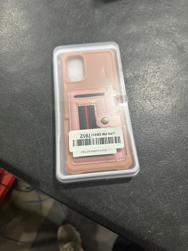 Photo 1 of Dibosom Compatible with Samsung Galaxy S20 Plus S20+ 5G Wallet Case With Hand Strap and Credit Card Holder Heavy Duty Drop Cell Phone Cover for S20+5G S20plus 20S + S2O S 20 20+ G5 Men Women Rose Gold
