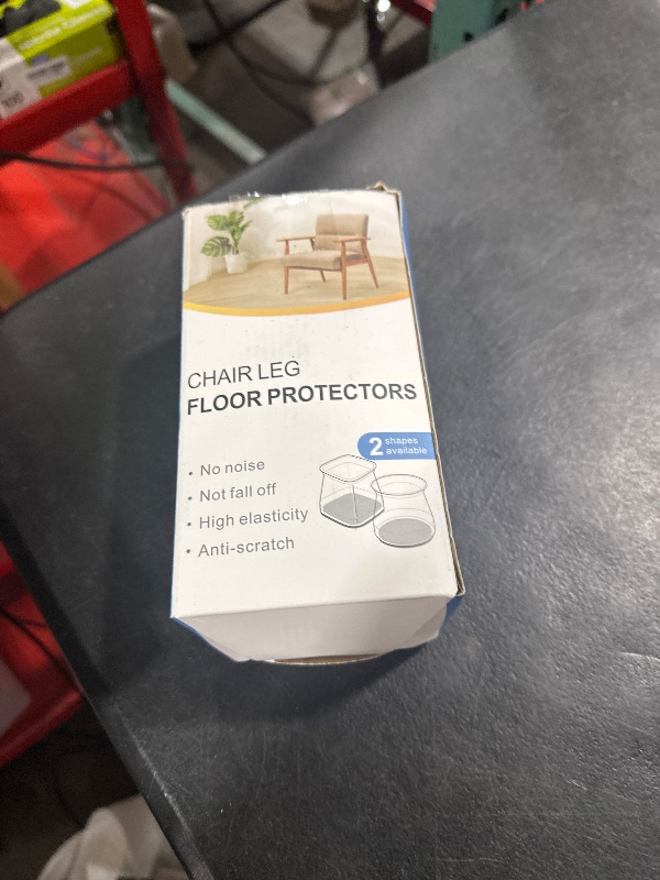 Photo 1 of 32 Pcs Square Chair Leg Protectors for Hardwood Floors, Felt Furniture Pads Floor Protectors, Silicone Chair Leg Caps Covers,Large (fit Side Lenght: 1.02'' - 1.57'')