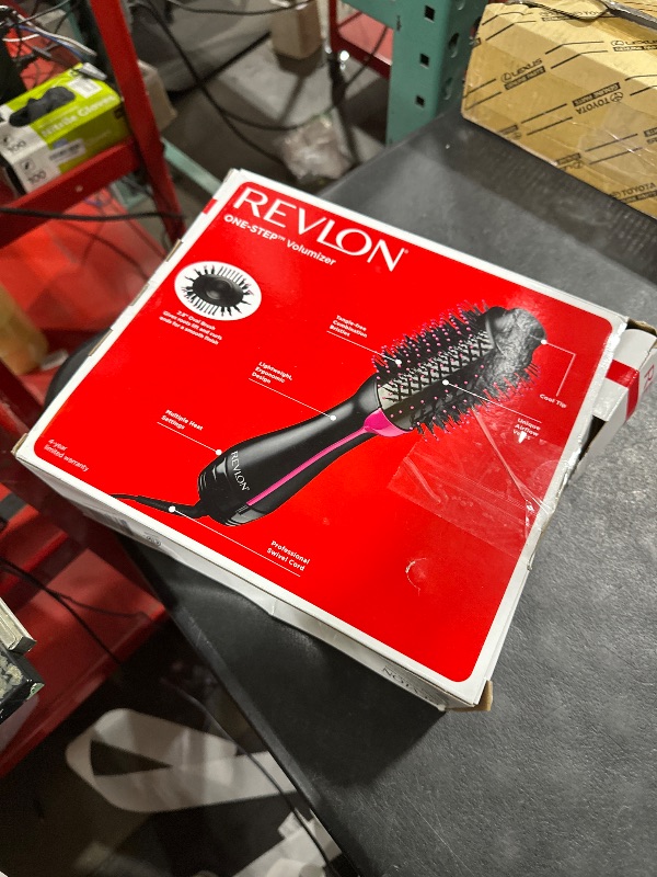 Photo 1 of REVLON One-Step Volumizer Hair Dryer and Styler, for Less Frizz, More Shine, and Reduced Heat Damage for Salon Style Round Brush for Blowout, Black (Amazon Exclusive)