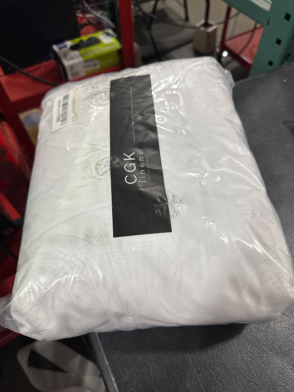 Photo 1 of Extra Deep Cal King Sheet Set - 6 Piece Breathable & Cooling Sheets - Hotel Luxury Bedding Set w/18-24 Inch Extra Deep Pockets - Easy Fit - Super Soft, Wrinkle Free and Comfy - White, Cal King Size