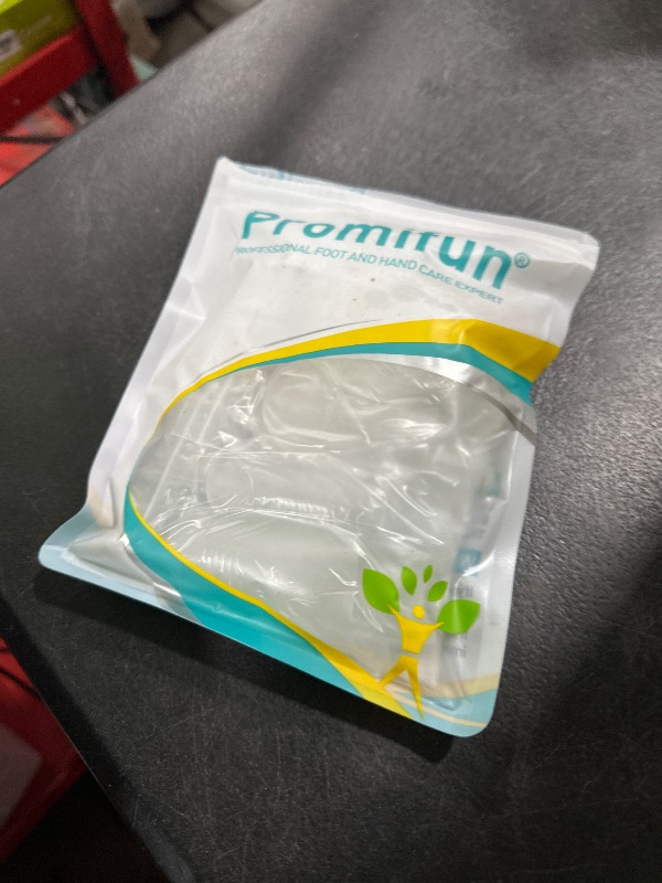 Photo 1 of Promifun Bunion Cushion Protector, 10 Packs of Bunion Corrector Pads with Separator for Big Toe, Gel Shield for Foot Pain Relief, Calluses, Corns - Clear