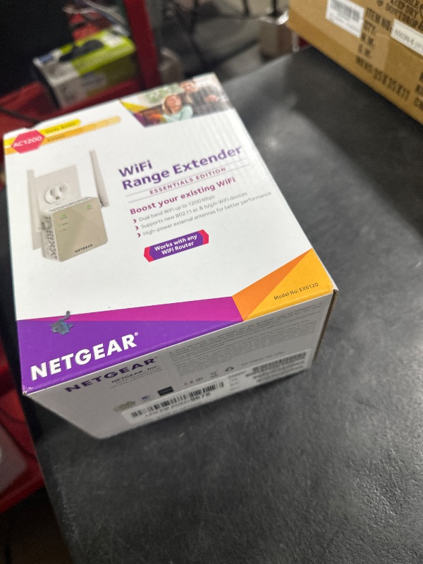 Photo 1 of NETGEAR Wi-Fi Range Extender EX6120 - Coverage Up to 1500 Sq Ft and 25 Devices with AC1200 Dual Band Wireless Signal Booster & Repeater (Up to 1200Mbps Speed), and Compact Wall Plug Design, White