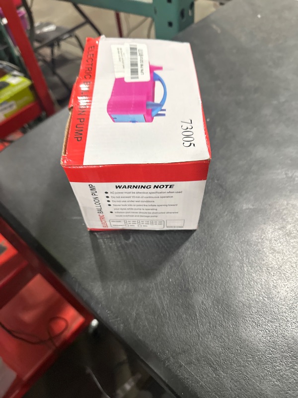 Photo 1 of FLSEPAMB Balloon Pump, Electric Balloon Pump,Portable Dual Nozzles Electric Balloon Air Pump 110V 600W, Electric Balloon Inflator with Tying Tool, Colored Ribbons for Party Decoration