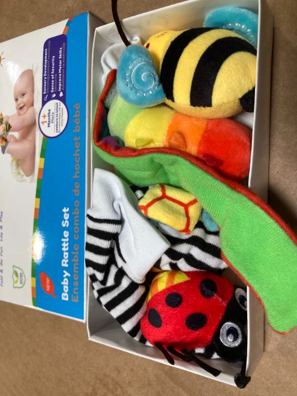 Photo 1 of Infinno Baby Wrist Rattle Socks and Foot Finder Set, Perfect Baby Toys for 0-12 Months Newborn Boys and Girls As Shower Gifts, Garden Bug Series