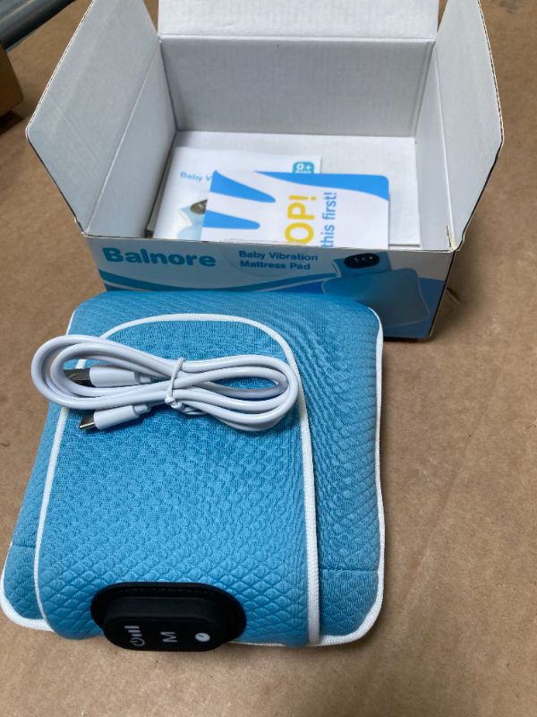 Photo 1 of Balnore Baby Crib Vibrating Soother with 3 Adjustable Modes & 4 Level Timer,Providing Gentle Vibration for Newborns,Perfect for Cribs/Strollers/Travel,Made of Durable Materials,Easy to Clean