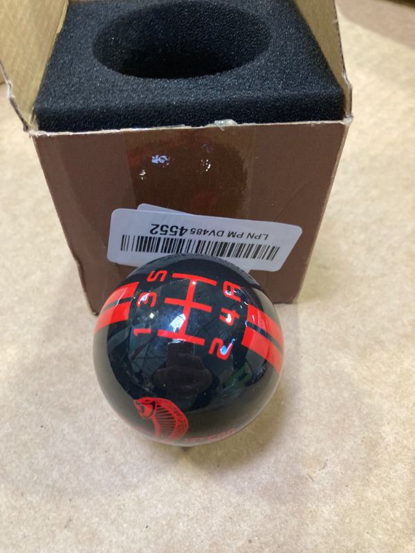 Photo 1 of Fydun 5 Speed Round Ball Shift Knob Manual Shifter Lever Stick Head Knob for 1967 to 2018 (Black Red)