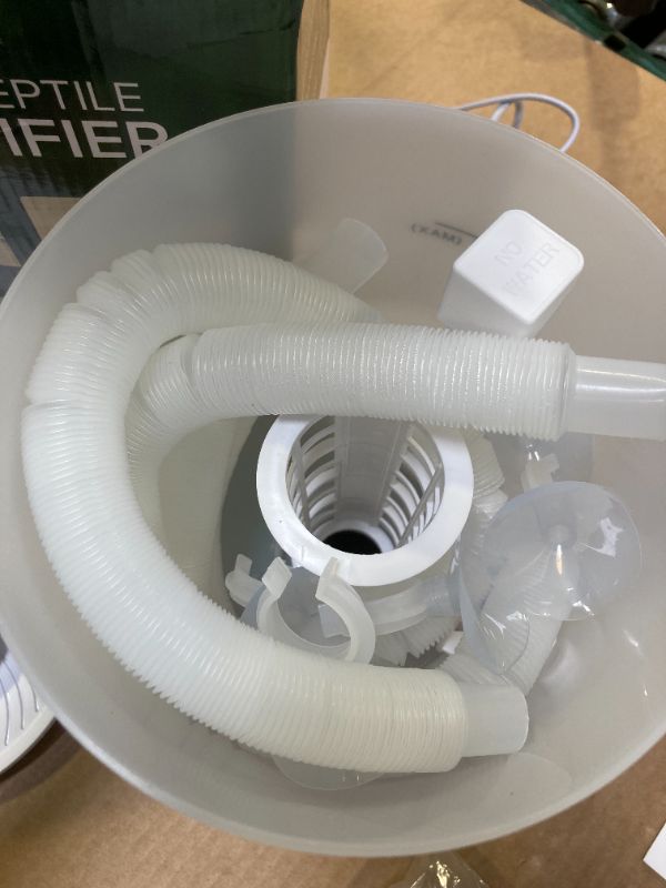 Photo 1 of No Leak Reptile Fogger Humidifiers Mister for Reptile Tank, 3L Top-Fill Terrarium Humidifier with Hose - Ideal for Snakes, Tortoises, Chameleons, Ball Python and Hermit Crabs (Single/Dual Fog Output)