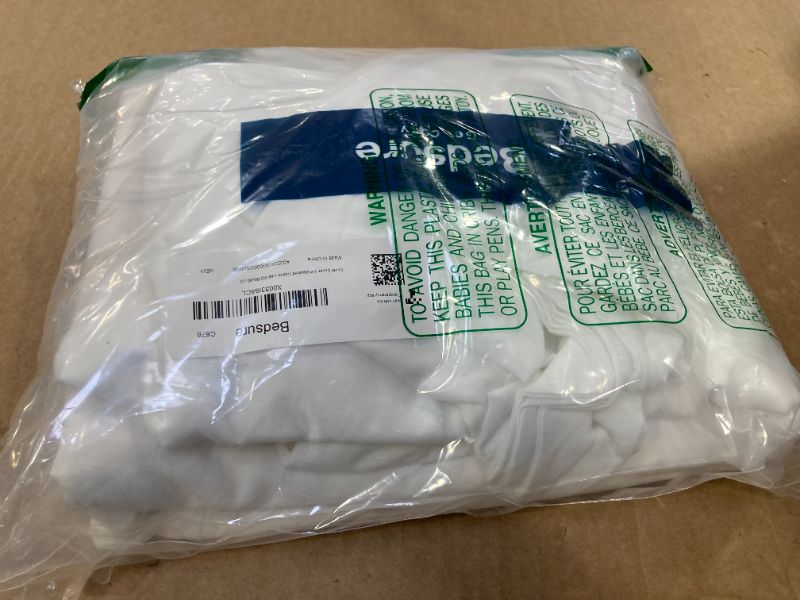 Photo 1 of Bedsure White Duvet Cover Full Size - 3 Pieces Prewashed Extra Soft Bedding Set, Includes 1 Duvet Cover 80x90 Inches with Zipper Closure & 2 Pillow Shams, Comforter Not Included