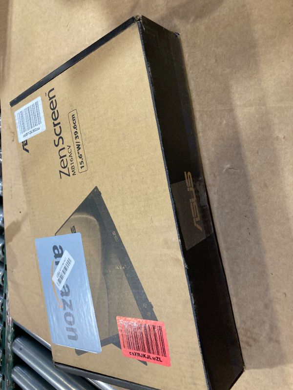 Photo 1 of ASUS ZenScreen 15.6” 1080P Portable Monitor (MB16ACV) - Full HD, IPS, Eye Care, Flicker Free, Blue Light Filter, Kickstand, USB-C Power Delivery, for Laptop, PC, Phone, Console