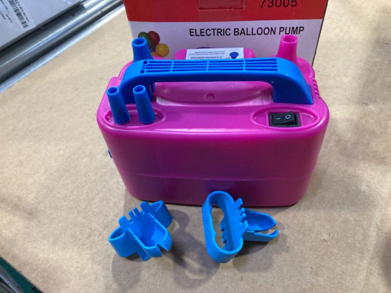 Photo 1 of Balloon Pump Electric, 110V 600W Balloon Blower Inflator Dual Nozzle Air Pump Balloons Inflator for Decoration, Party, Sport,Gifts:2 Balloon Tying Tools