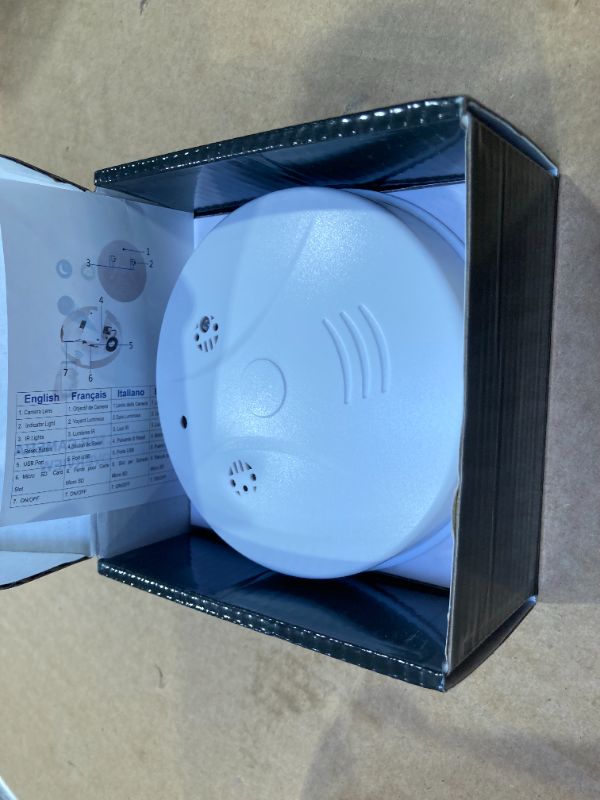 Photo 1 of TANGMI Hidden Camera Smoke Detector 1080P HD Wireless WiFi Camera Video Small Cam with Night Vision and Motion Detection Indoor Camera