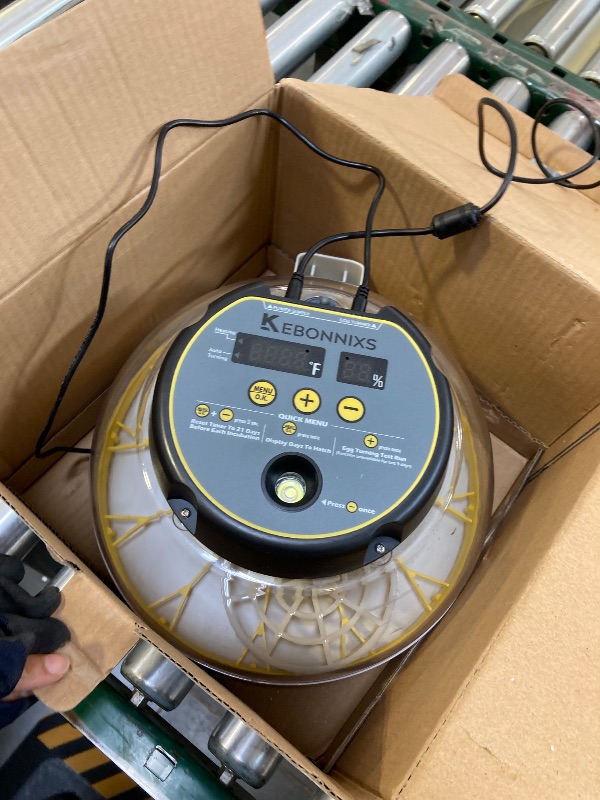 Photo 1 of FOR PARTS ONLY! KEBONNIXS 12 Egg Incubator with Humidity Display, Egg Candler, Automatic Egg Turner, for Hatching Chickens