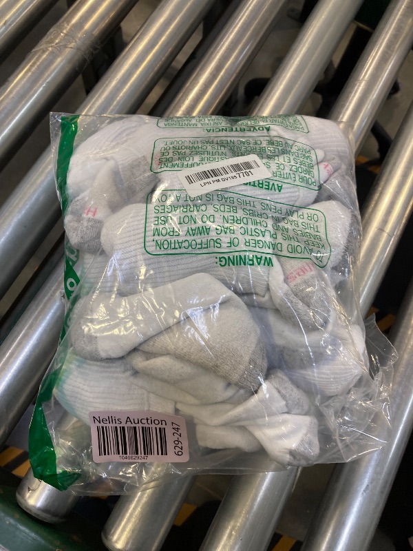 Photo 1 of Hanes Women's Value, Crew Soft Moisture-Wicking Socks, Available in 10Pack, White-14, 5-9