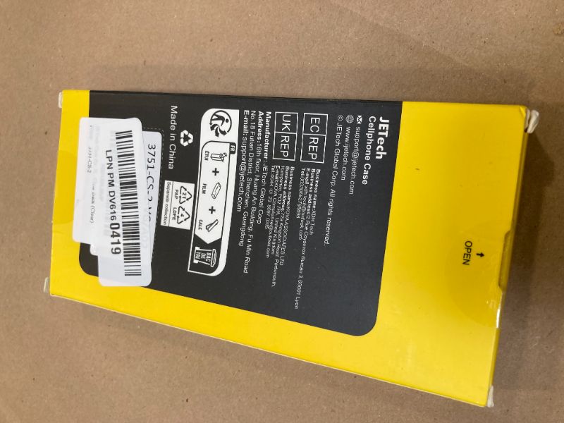 Photo 1 of JETech Case for iPhone Xs Max 6.5-Inch, Non-Yellowing Shockproof Phone Bumper Cover, Anti-Scratch Clear Back (Clear)