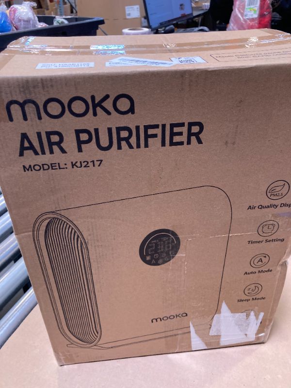 Photo 1 of Air Purifiers for Home Large Room Up to 2500 ft² with PM 2.5 Display Air Quality Sensors, MOOKA H13 HEPA Air Purifier With Auto Mode for Pets Dust Odor Smoke, Timer, 15dB Sleep Mode for Bedroom, KJ217