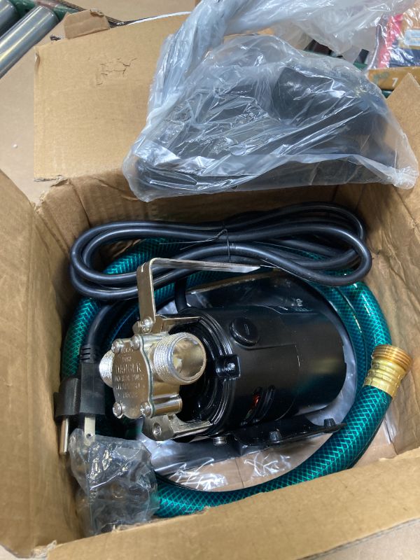 Photo 1 of VIVOSUN 115V Water Transfer Pump, 1/10HP 330 GPH Portable Utility Pump with Water Hose Kit, Ideal for Removing Water from Gardens, Hot Tubs, Rain Barrels, Pools, Ponds, and Aquariums