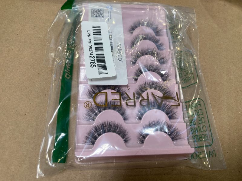 Photo 1 of FARRED Cat Eye Lashes Natural Eyelashes Short Wispy Lash Strips Volume Eyelash Cateye Medium Length False Lashes Natural Looking Hybrid Clusters Full Strip Lashes (A1 | 8-14MM)