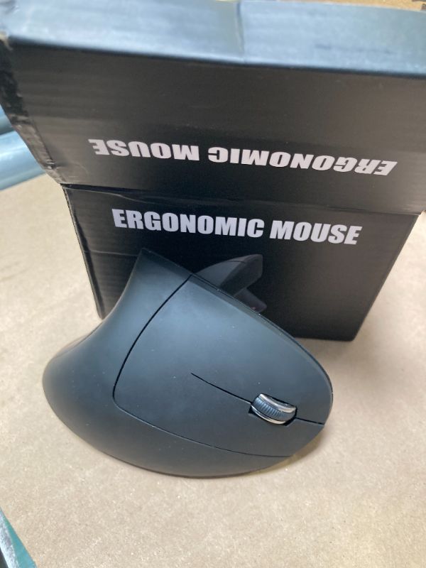 Photo 1 of shoplease Wireless Vertical Mouse, 2.4G Wireless Ergonomic Optical Mouse with 3 Adjustable 800/1200 /1600 DPI, More Suitable for Big Hands