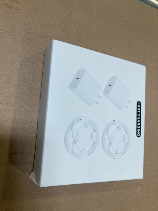 Photo 1 of iPhone Charger Fast Charging,[Apple MFi Certified] 2Pack 20W Type C Fast Charger Block with 6FT USB C to Lightning Cable Compatible for iPhone 14/13/12/11 Pro Max/Xs Max/XR/X,iPad
