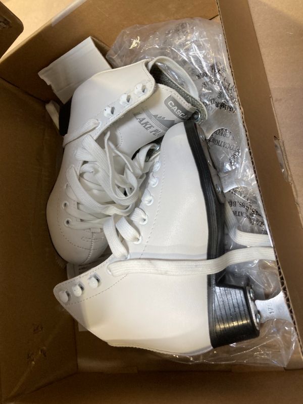 Photo 1 of Lake Placid Cascade Girl's Figure Ice Skates White Size Y12