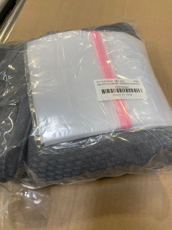 Photo 1 of AmyHomie Cooling Blanket, 100% Rayon Derived from Bamboo, Cool Summer Blanket for Hot Sleepers, Soft Comfy Lightweight Blankets for All Seasons(Dark Gray, 79×91in)