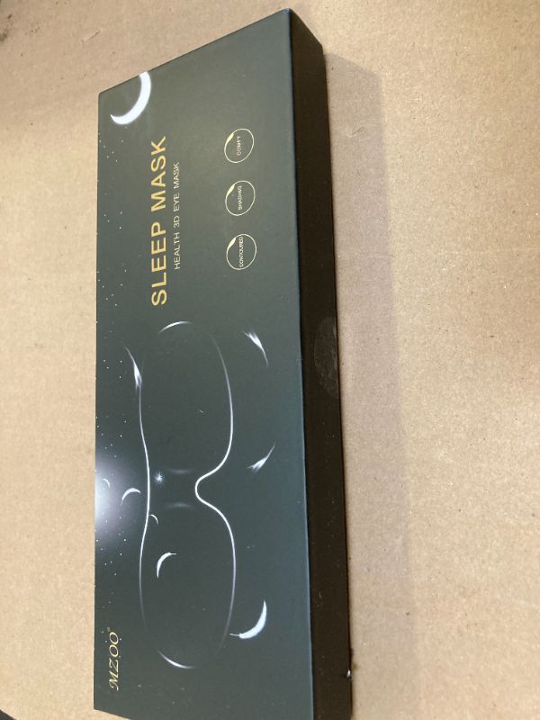 Photo 1 of MZOO Sleep Eye Mask for Side Sleeper Men Women, Zero Eye Pressure 3D Sleeping Mask, Light Blocking Patented Design Night Blindfold, Soft Eye Shade Cover for Travel, Blue