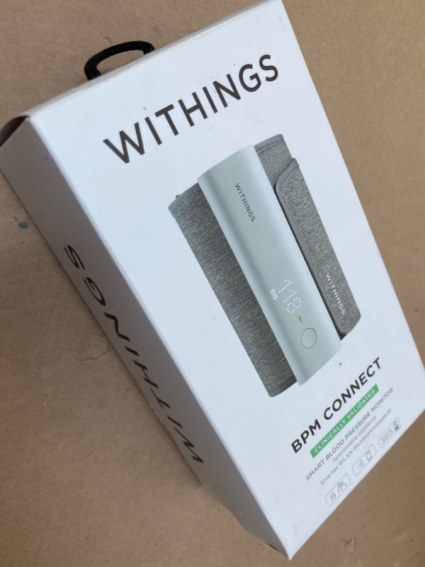 Photo 1 of Withings BPM Connect - Digital Blood Pressure Cuff & Heart Rate Monitor - Blood Pressure Machine Arm Cuff, FDA Cleared, FSA/HSA Eligible, IOS & Android
