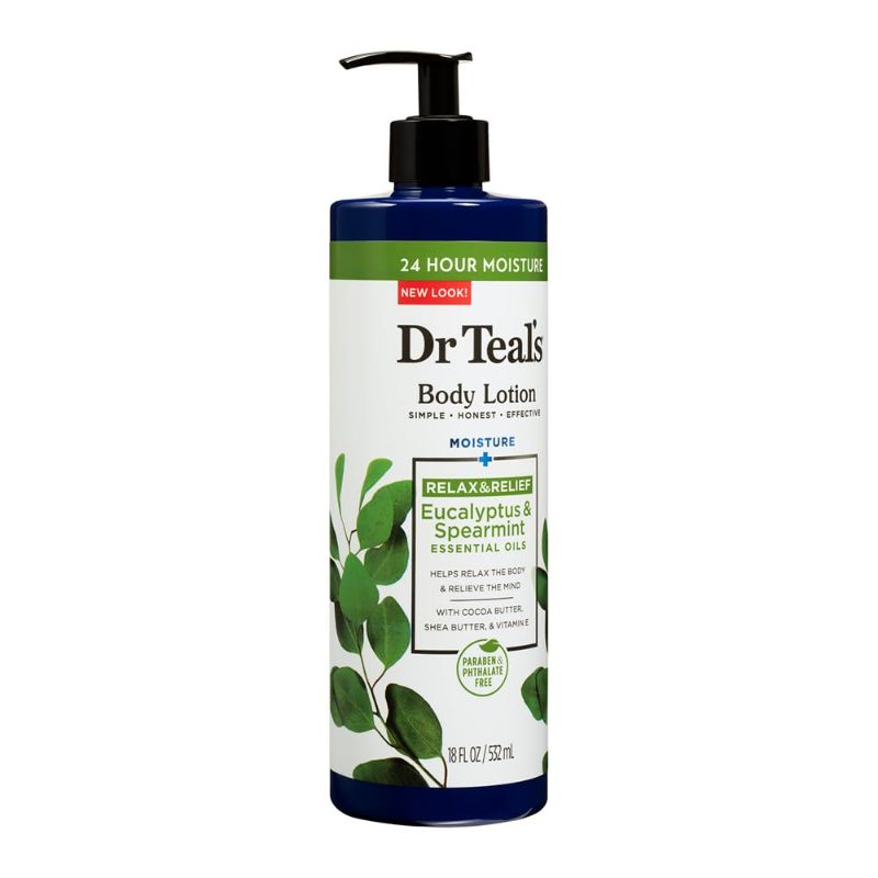 Photo 1 of Dr Teal's Body Lotion, Eucalyptus & Spearmint & Essential Oils, 18 fl oz (Pack of 2)