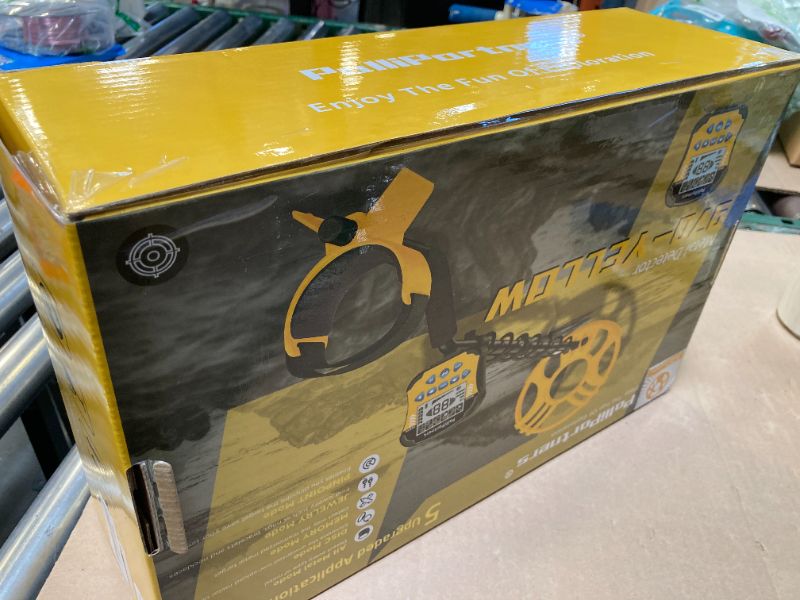 Photo 1 of PalliPartners Metal Detector for Adults Waterproof-Professional Higher Accuracy Gold Detector with LCD Display,5 Mode,Advanced DSP Chip 12" Coil(Yellow)