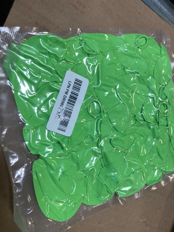Photo 1 of PartyWoo Lime Green Balloons 51 pcs 12 Inch Neon Yellowish Latex Helium Balloons for Graduation Halloween Safari Dinosaur Summer Weddings Baby Showers Birthday Party Decorations Green-Y6