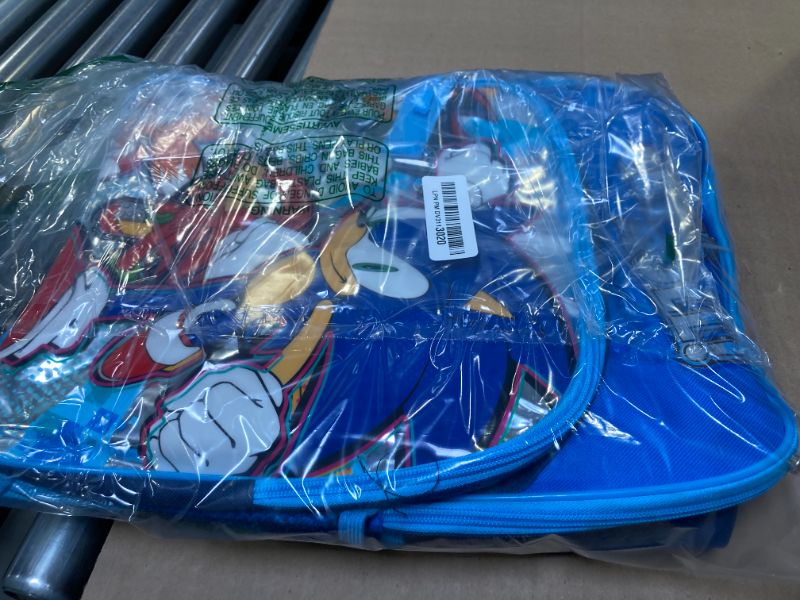Photo 1 of Nintendo Sonic the Hedgehog Backpack with Lunch Box Set for Kids - Bundle with 16" Sonic Backpack, Sonic Lunch Bag, Stickers, More | Sonic Backpack for Boys