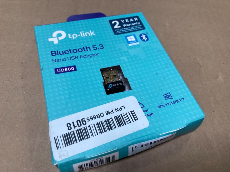 Photo 1 of TP-Link USB Bluetooth Adapter for PC, Bluetooth 5.0/5.3 Dongle Receiver, Plug and Play, Nano Design, EDR & BLE, Supports Windows 11/10/8.1/7 for Desktop, Laptop, PS5/PS4/Xbox Controller (UB500)