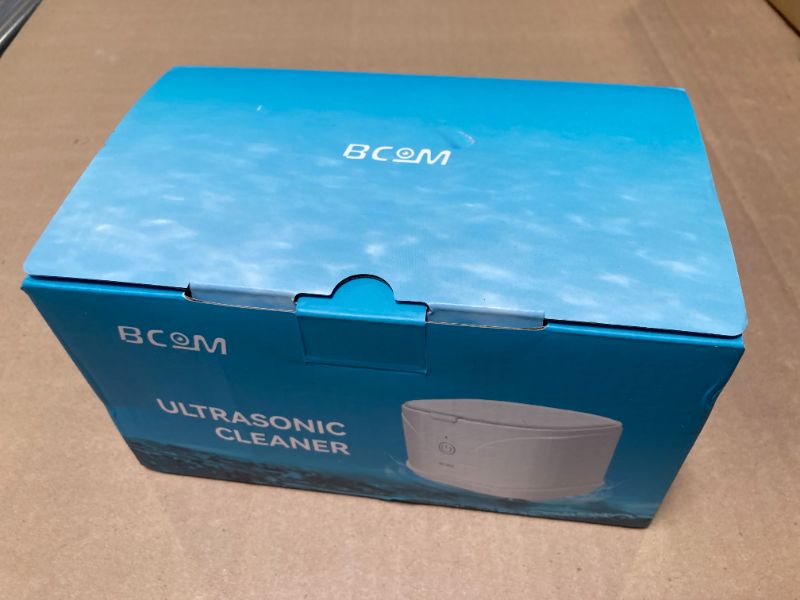 Photo 1 of BCOM Retainer Cleaner Machine, 46kHz Professional Portable Ultrasonic Retainer Jewelry Cleaner for Dental Retainer, Mouth Guard, Watch, Ring, Jewelry Cleaners Machine - Household Use, White