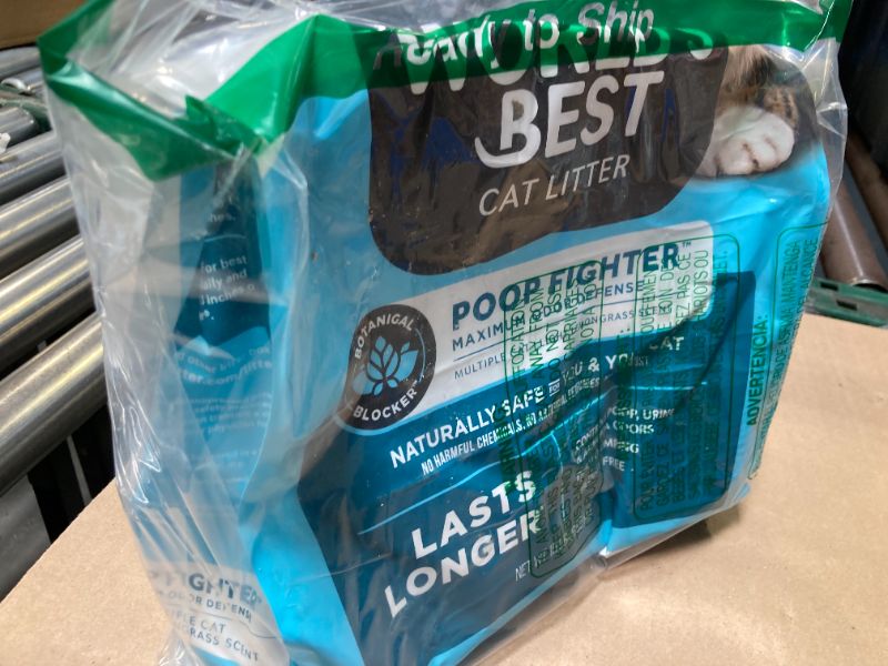 Photo 1 of WORLD'S BEST CAT LITTER Poop Fighter Maximum Odor DefenseBVV Natural Ingredients, Quick Clumping, Flushable, 99% Dust Free & Made in USA - Long-Lasting Odor Control & Easy Scooping