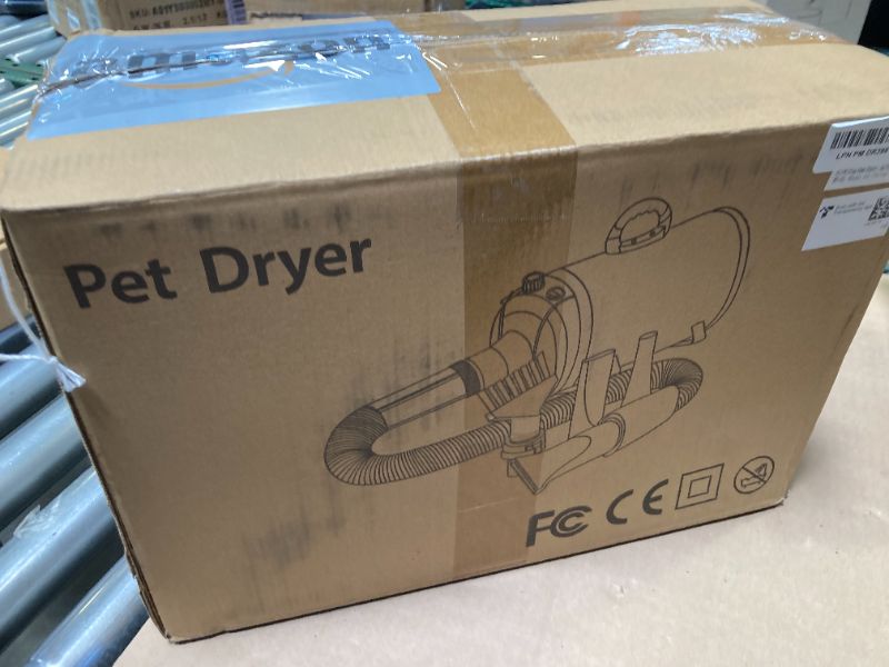 Photo 1 of EGFKI Dog-Hair-Dryer, 5.2HP/ 3800W High Velocity Pet Blow Dryer with Heater for Grooming, Speed Temperature Adjustable Dog Blower Grooming Dryer with 4 Nozzles