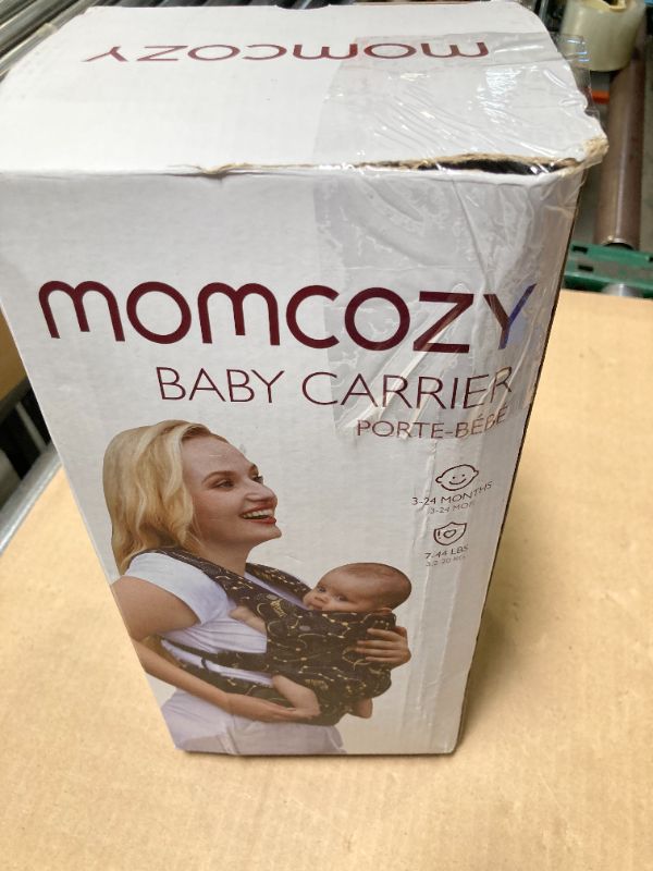 Photo 1 of Momcozy Breathable Mesh Baby Carrier, Ergonomic and Lightweight Infant Carrier for 7-44lbs with Enhanced Lumbar Support, All Day Comfort for Hands-Free Parenting, Air Mesh-Black