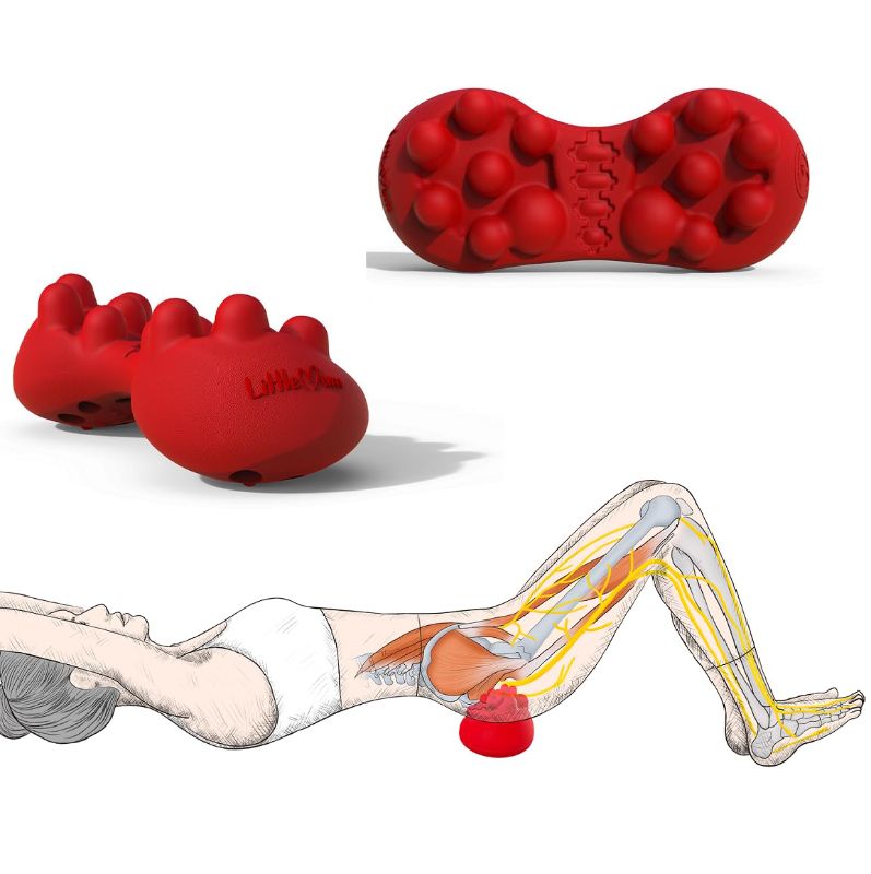 Photo 1 of 1pc LittleMum Back Trigger Point Massager, Gluteus Massager, Myofascial Release Piriformis Syndrome, Release Knots, Relieve Back Strain Pain
