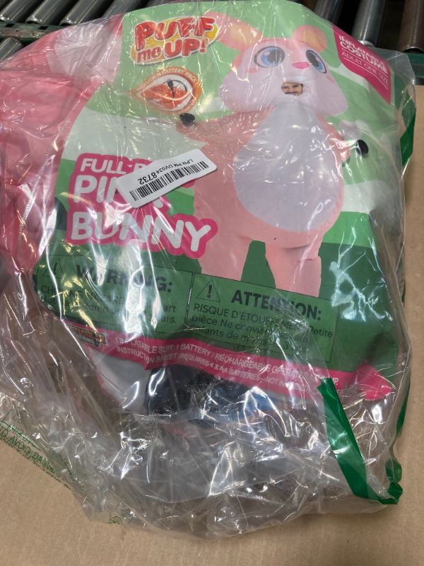 Photo 1 of Spooktacular Creations Inflatable Costume Women, Pink Bunny Full Body Blow up Costume, Deluxe Halloween with a pair of Gloves for Adult Halloween Easter Themed Parties