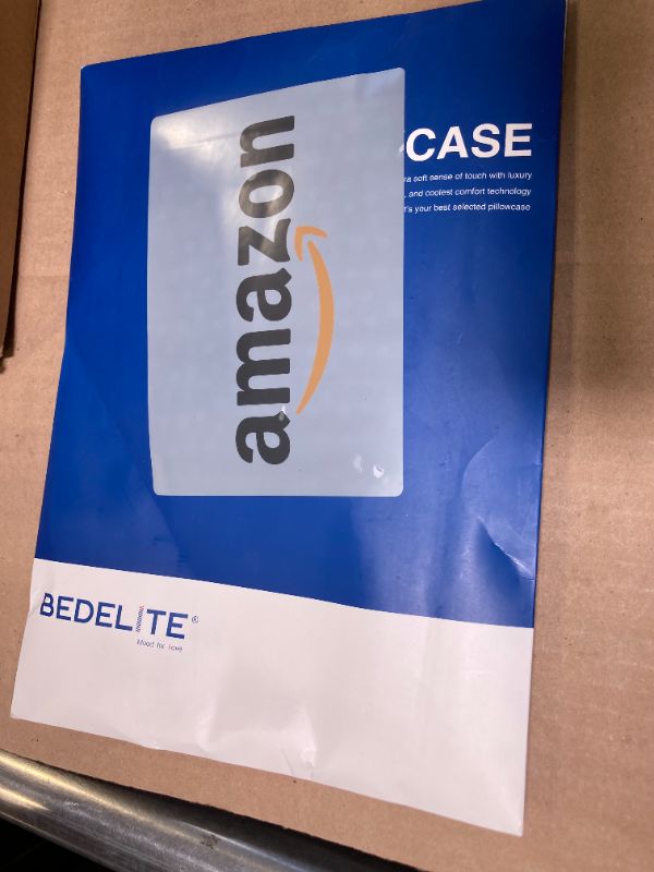 Photo 1 of 1pc---BEDELITE Satin Pillowcase for Hair and Skin, Super Soft and Cooling Similar to Silk Pillow Cases 2 Pack with Envelope Closure, Gift for Women Men(20"x26" Standard Size, White)