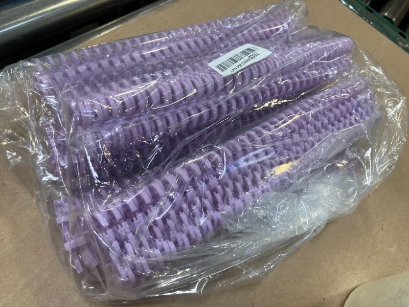 Photo 1 of PATIKIL 12mm(1/2") Plastic Spiral Binding Coils, 50 Pcs Binding Spirals 85 Sheet Capacity 3:1 Pitch Binding Spirals for Binding Paper Sheets, Purple Pink