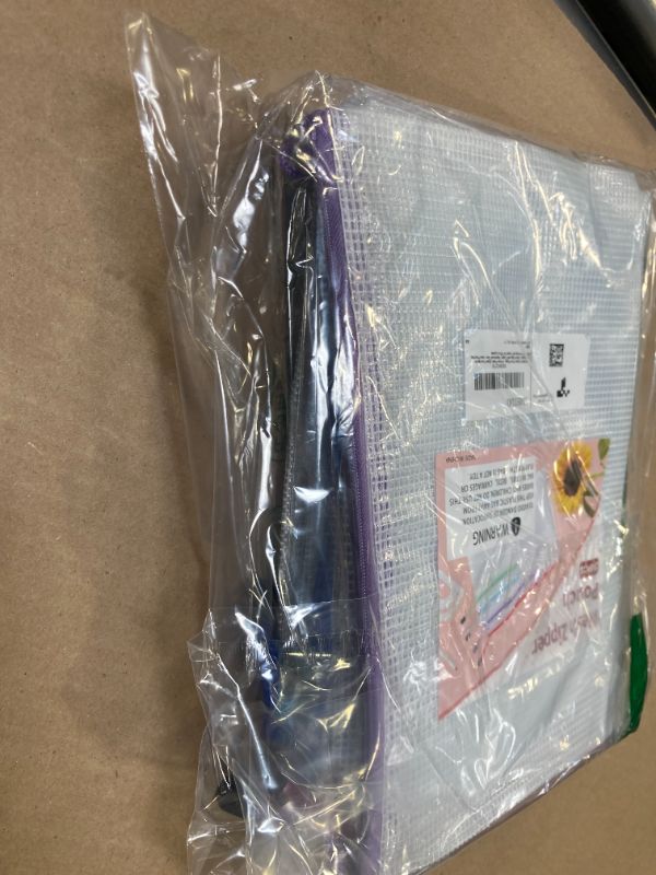 Photo 1 of 24pcs Mesh Zipper Pouch Bags - 8 Sizes Plastic Zipper Pouches for Organization, Mesh Bags with Zipper, Waterproof Clear Travel Pouches, UMETDO File Bag with Zipper for Office Supplies