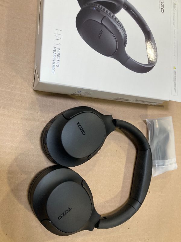 Photo 1 of TOZO Bluetooth 5.4 Over Ear Headphones, ENC Call Noise Cancelling Mic, Foldable Wireless Headset, 70H Playback, Deep Bass Stereo Sound, Customizable EQ via Button & App, for Travel and Home, Upgraded