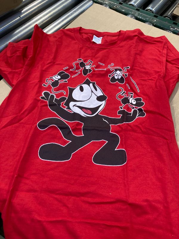 Photo 1 of Felix Cat Juggling Mice Vintage Cartoon Retro Graphic Fun T-Shirt --S--