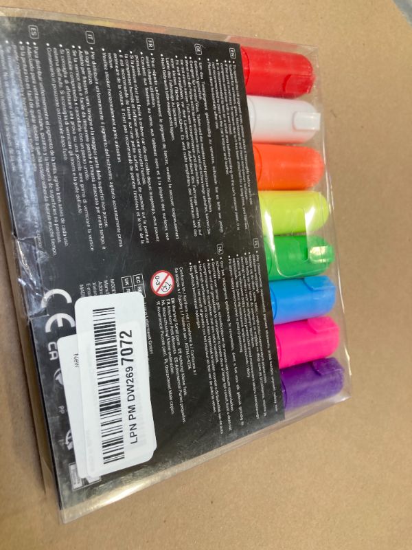 Photo 1 of Window Chalk Markers for Cars Washable: 8 Colors Jumbo Liquid Chalk Marker with 10mm Thick Tips, Big Chalkboard Markers, Car Window Paint Markers Pen for Glass, Auto, Bistro, Mirror, Poster, Business
