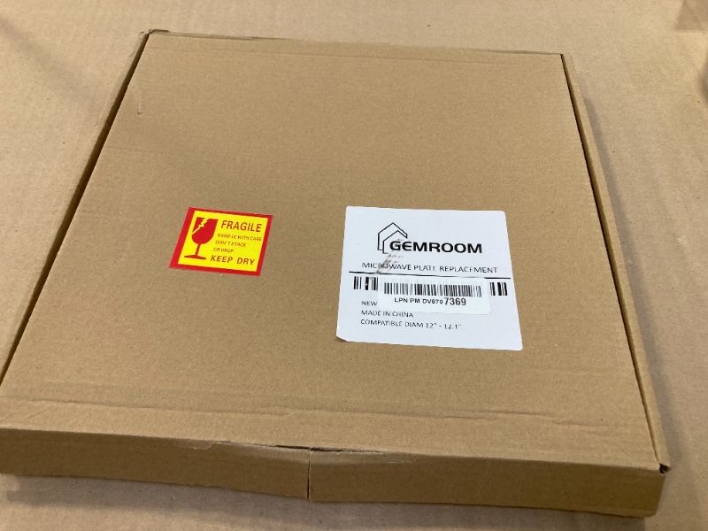 Photo 1 of Gemroom 12" Whirlpool Microwave Plate Replacement W11291538, 12 Inch Microwave Plate W10337247 Compatible with Whirlpool W11367904 Microwave Glass Turntable