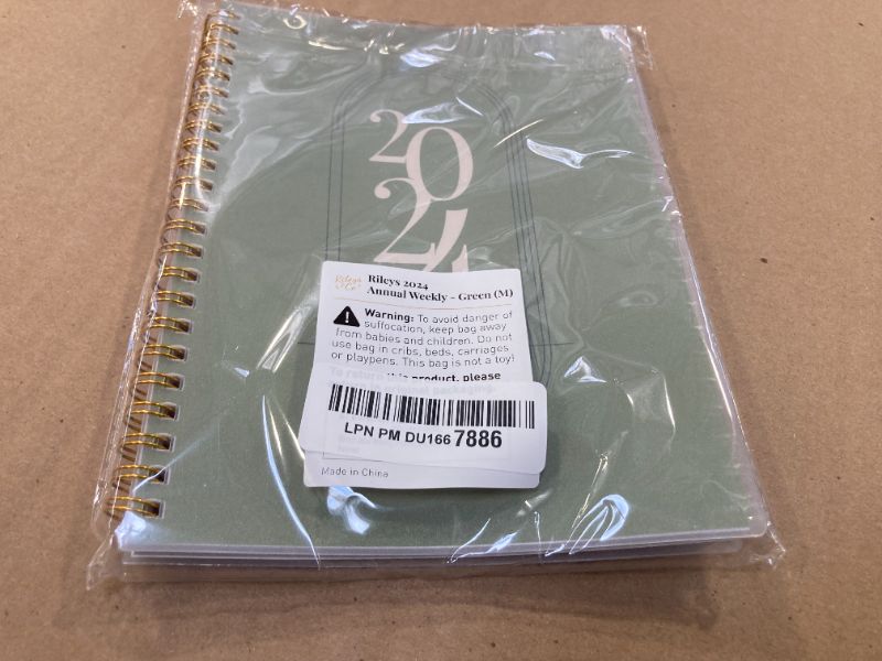 Photo 1 of Rileys 2025 Weekly Planner - Annual Weekly & Monthly Agenda Planner, Jan - Dec 2025, Flexible Cover, Notes Pages, Twin-Wire Binding (8 x 6-Inches, Green)