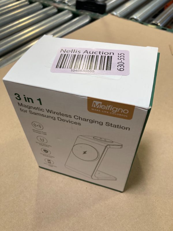Photo 1 of Magnetic Wireless Charger for Samsung, 3 in 1 Mag-Safe Samsung Charging Station for Samsung S24 Ultra Plus S24 S23 S22/Z Fold Flip 6/5/4/3, Galaxy Watch Charger for Galaxy Ultra/6/5/4, Galaxy Buds Pro